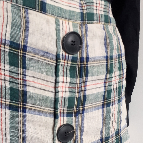 Zara | Plaid Check Ruffle Hem Midi Skirt - Picture 9 of 16